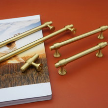 Load image into Gallery viewer, Solid Brass Knobs, Pulls & Handles | Cabinet, Dresser, Drawer, Kitchen & Wardrobe Hardware
