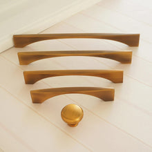 Load image into Gallery viewer, 3.78", 5", 6.3", 7.55" (96, 128, 160, 192mm) Antique Brass Cabinet Handles | Wardrobe & Dresser Knobs, Drawer & Cupboard Pulls