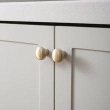 Load image into Gallery viewer, Minimalist Gold Single Hole Brass Knobs, Nordic French Luxury Small Handles for Cabinets, Drawers and Wardrobes