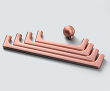 Load image into Gallery viewer, 3.78"-8.8" Brushed Copper Pulls, Knobs & Handles | Cabinet, Drawer, Dresser & Kitchen Hardware