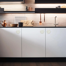 Load image into Gallery viewer, Heart Knobs | Acrylic & Brass Drawer Pulls, Dresser & Kitchen Cabinet Knobs, Handles, Hardware