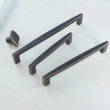 Load image into Gallery viewer, 3.78", 5", 6.3" (96, 128, 160mm) Oil Rubbed Bronze Cabinet Handles | Drawer & Kitchen Pulls, Dresser Knobs, Furniture Hardware