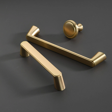Load image into Gallery viewer, 3.78"-7.55" Black Copper & Brushed Brass Knobs & Pulls | Dresser, Drawer, Kitchen & Antique Coffee Cabinet Door Handles
