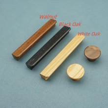 Load image into Gallery viewer, Minimalist Natural Oak & Walnut Wood Round Knobs & Pulls | Cabinet, Dresser, Kitchen, Closet & Drawer Hardware