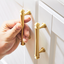 Load image into Gallery viewer, 3.78"-7.55" Antique Bronze & Brushed Brass Concise Style Pulls & Knobs | Kitchen, Drawer, Cabinet, Wardrobe & Home Furniture Hardware