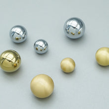 Load image into Gallery viewer, French Style Silver Brass Knobs, Modern Single Hole Handles for Cabinet, Drawer and Wardrobe