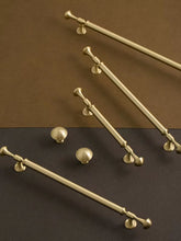 Load image into Gallery viewer, Light Luxury French Vintage Brass Umbrella Curved Long Pulls, Handles for Drawers, Wardrobes and Shoe Cabinets