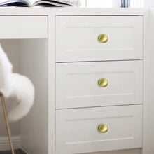 Load image into Gallery viewer, French Style Silver Brass Knobs, Modern Single Hole Handles for Cabinet, Drawer and Wardrobe