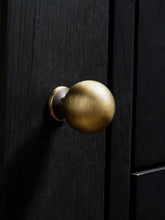 Load image into Gallery viewer, Antique Bronze Round Ball Brass Knobs, French Retro Handles for Cabinet, Drawer & Wardrobe