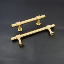 Load image into Gallery viewer, 2.5", 3", 3.78", 5", 7.55" Solid Brass Cabinet Handles | Dresser & Drawer Pulls, Kitchen Cupboard & Closet Wardrobe Knobs