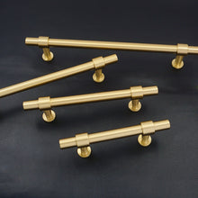 Load image into Gallery viewer, 2.5", 3", 3.78", 5", 7.55" Solid Brass Cabinet Handles | Dresser & Drawer Pulls, Kitchen Cupboard & Closet Wardrobe Knobs