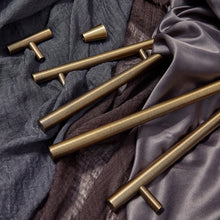 Load image into Gallery viewer, 2.5"-12.6" Antique Bronze & Brushed Brass Pulls, Knobs & Handles | Drawer, Cabinet, Dresser & Wardrobe Hardware
