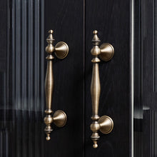 Load image into Gallery viewer, 3", 3.78", 5", 6.3" Aged Brass & Antique Bronze Kitchen Handles | Unique Cabinet & Wardrobe Pulls, Drawer & Cupboard Knobs, Hardware