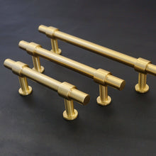 Load image into Gallery viewer, 2.5", 3", 3.78", 5", 7.55" Solid Brass Cabinet Handles | Dresser & Drawer Pulls, Kitchen Cupboard & Closet Wardrobe Knobs
