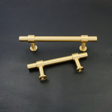 Load image into Gallery viewer, 2.5", 3", 3.78", 5", 7.55" Solid Brass Cabinet Handles | Dresser & Drawer Pulls, Kitchen Cupboard & Closet Wardrobe Knobs
