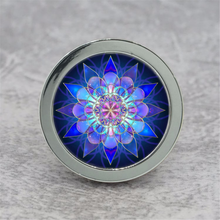 Load image into Gallery viewer, Handmade Blue Flower Knobs, Pulls & Handles | Drawer, Dresser, Cupboard, Cabinet & Kitchen Hardware