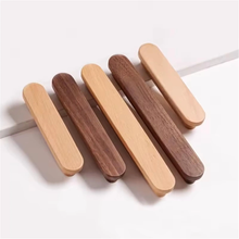 Load image into Gallery viewer, 2.5"-7.56" Simple Beech, Walnut, Ash & Oak Solid Wood Knobs & Pulls | Drawer, Cupboard, Cabinet & Wardrobe Handles