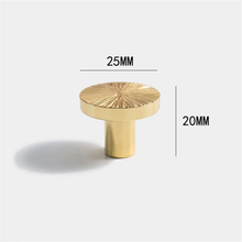 Load image into Gallery viewer, Hammered Solid Brass Cabinet Knobs | Drawer & Kitchen Pulls, Dresser & Door Handles, Decor Cabinet Hardware