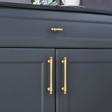 Load image into Gallery viewer, 3.78"-7.55" Antique Bronze & Brushed Brass Concise Style Pulls & Knobs | Kitchen, Drawer, Cabinet, Wardrobe & Home Furniture Hardware