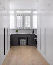Load image into Gallery viewer, Invisible Black & Gold Kitchen Handles | Concealed Embedded Drawer Pulls, Long Wardrobe & Furniture Cabinet Pulls