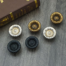 Load image into Gallery viewer, Rustic Floral Knobs, Pulls & Handles | Antique Brass, Silver | Dresser, Drawer, Kitchen Cabinet & Door Hardware