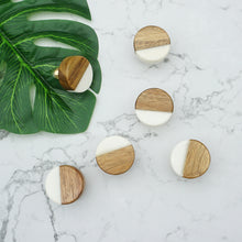 Load image into Gallery viewer, Nordic Modern Minimalist Wood & Marble Knobs & Handles | Door, Cabinet & Furniture Hardware