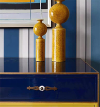 Load image into Gallery viewer, Ceramic Pumpkin & Antique Bronze Knobs, Pulls & Handles (Red, Black, White) | Vintage Dresser & Cabinet Hardware with Back Plate