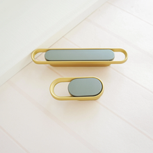 Load image into Gallery viewer, 0.63"(16mm), 2.5"(64mm) Gold, Black & White Knobs, Pulls & Handles | Drawer, Kitchen Cabinet, Dresser, Cupboard & Furniture Hardware