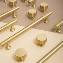 Load image into Gallery viewer, Solid Brass Drawer Knobs & Handles | Gold Cabinet & Dresser Pulls, Kitchen & Cupboard Handles, Wardrobe Knobs