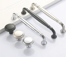 Load image into Gallery viewer, Modern Chrome, Black & Brushed Nickel Drawer Pulls | Kitchen Cabinet Handles, Dresser Knobs & Wardrobe Handles | Cabinet Hardware