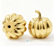 Load image into Gallery viewer, Gold Pumpkin Brass Knobs, Cute Luxury Handles for Cabinet, Drawer and Bedside Table