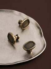 Load image into Gallery viewer, Vintage Woven Texture Wardrobe Door Knob, Dark Tone Antique Bronze Single Hole Hardware Pull for Cabinet & Drawer