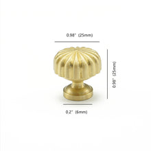 Load image into Gallery viewer, Brass knobs Cabinet Handles | Wardrobe, Dresser & Drawer Pulls, Cupboard Knobs