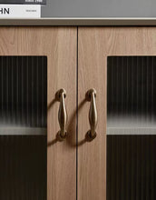 Load image into Gallery viewer, Vintage French Solid Brass Cabinet Pulls, Antique Bronze Small Handles for Wardrobe, Drawer, Shoe Cabinet & Walnut Bookcase