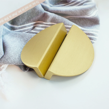 Load image into Gallery viewer, 2.5" (64mm) Modern Brushed Gold Brass Knobs, Pulls & Handles | Drawer, Dresser, Kitchen Cabinet, Wardrobe & Cupboard Hardware