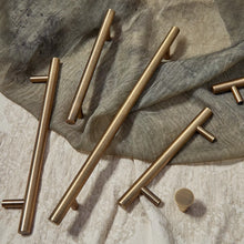 Load image into Gallery viewer, 2.5"-12.6" Antique Bronze & Brushed Brass Pulls, Knobs & Handles | Drawer, Cabinet, Dresser & Wardrobe Hardware