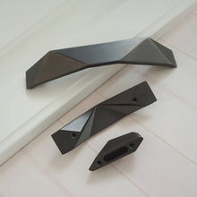 Load image into Gallery viewer, 1.25"-7.55" Modern Brushed Black Pulls, Knobs & Handles | Kitchen, Cabinet, Dresser, Drawer & Wardrobe Hardware