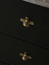 Load image into Gallery viewer, Vintage French Cabinet Pulls, Antique Bronze Aged Handles for Wabi‑Sabi Style Furniture Drawers