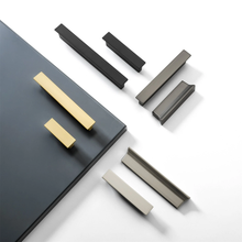 Load image into Gallery viewer, 1.25"-7.56" Brushed Brass, Nickel & Black Pulls, Knobs & Handles | Cabinet, Drawer, Kitchen, Dresser, Closet & Wardrobe Hardware