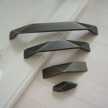 Load image into Gallery viewer, 1.25"-7.55" Modern Brushed Black Pulls, Knobs & Handles | Kitchen, Cabinet, Dresser, Drawer & Wardrobe Hardware