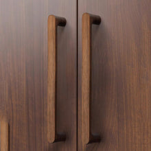 Load image into Gallery viewer, 3"-7.55" Black Oak & Walnut Wood Knobs, Pulls & Handles | Kitchen, Cabinet, Drawer, Cupboard & Dresser Hardware