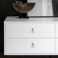 Load image into Gallery viewer, 3.0"-14.0" Customizable Clear Silver Lucite/Acrylic Pulls & Knobs | Dresser, Wardrobe, Drawer & Cabinet Hardware