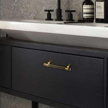 Load image into Gallery viewer, Customizable Acrylic Gold Clear Pulls, Knobs & Handles | Drawer, Dresser, Cabinet & Bathroom Hardware