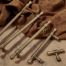 Load image into Gallery viewer, 3.78", 5", 6.3", 7.55", 8.8", 12.6" Antique Bronze Drawer Pulls & Knobs | Kitchen Handles, Cabinet & Wardrobe Pulls, Furniture Hardware