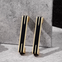 Load image into Gallery viewer, Black Brass & White Chrome Knobs & Pulls | Cabinet, Dresser, Drawer, Wardrobe & Kitchen Handles