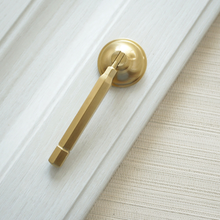 Load image into Gallery viewer, Brass Drop Ring Knobs & Pulls | Gold Drawer, Dresser & Cabinet Door Knobs, Furniture Hardware Handles