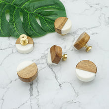 Load image into Gallery viewer, Nordic Modern Minimalist Wood & Marble Knobs & Handles | Door, Cabinet & Furniture Hardware