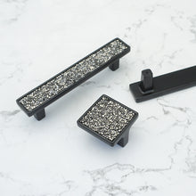 Load image into Gallery viewer, Bling Glass & Crystal Drawer Knobs | Silver Chrome Clear Dresser Handles |Furniture Hardware