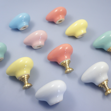 Load image into Gallery viewer, Raindrop Ceramic Knobs | Colorful Drawer & Cabinet Pulls, Dresser & Kitchen Cupboard Handles, Furniture Hardware