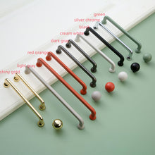 Load image into Gallery viewer, 3.78''-7.55'' Colorful (Orange & Green) Pulls & Knobs | Kitchen, Cabinet, Drawer & Dresser Hardware